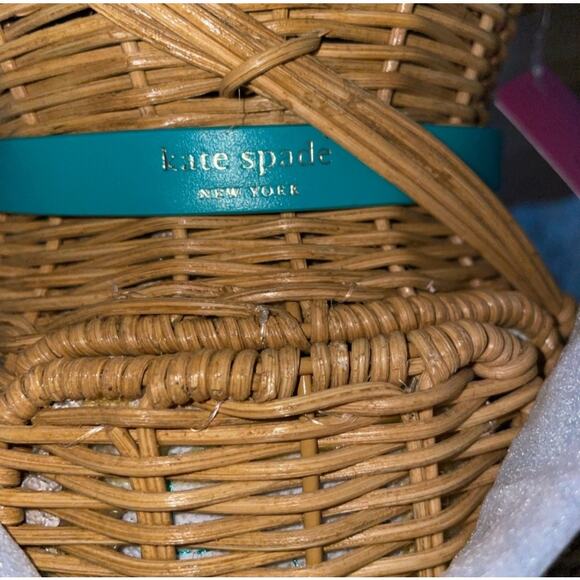 KATE SPADE Limited Edition “Georgia” Wicker Monkey Bag - Picture 13 of 16